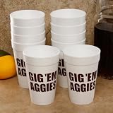 Texas A&M Aggies 10-Pack 16oz. Team Slogan Foam Cups