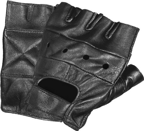 First Manufacturing Lightweight Fingerless Gloves (Black, X-Large)