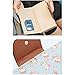 ETIAL Women's Vintage Floral Zip Wallet Faux Leather Card Holder