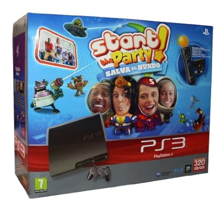 PlayStation 3 Consola 320 Gb y Start The Party 2 y Move y Cámara