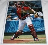 Brian McCann Autographed Atlanta Braves 16x20 Photo W/PROOF, Picture of Brian Signing For Us.
