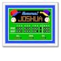 Olive Kids Game On Baseball Scoreboard Large Framed Art- Gloss White Frame