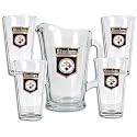Steelers Great American NFL Crest Pitcher/Glass Set