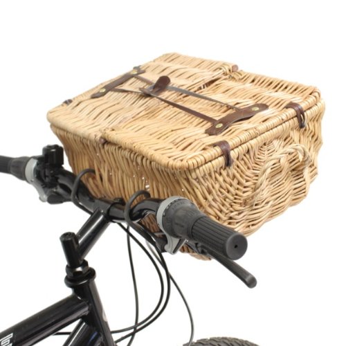 PedalPro Wicker Bicycle Picnic Basket Nakosite