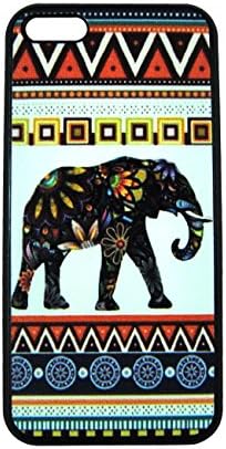 365-shopping Elephant Art on Aztec Pattern Rubber Iphone 5 / Iphone 5s Case