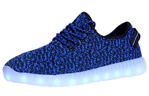7 Colors LED Luminous Fly Weaving Shoes Men Women Fashion Sneakers USB Charging Light shoes Glowing Shoes