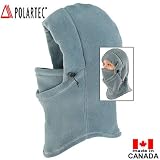 TAIGA Unisex Polartec Thermal Fleece Polar Hood, Color: Lead, MADE IN CANADA