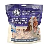 AKC Sweet Potato Chicken Jerky Twists Dog Treats