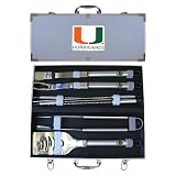 Miami Hurricanes 8pc. BBQ Set w/Case - NCAA College Athletics - Fan Shop Sports Team Merchandise