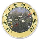 Acu-rite12.5 Inch Indoor/Outdoor Thermometer, Butterflies