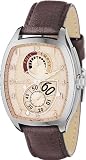 Fossil Men’s Leather Band Automatic Champagne Twist Watch Model ME1033