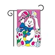 Happy Bunny Garden Flag
