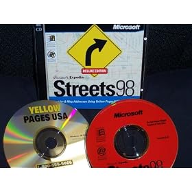 Microsoft Expedia Streets 98 Deluxe Edition Including Yellow Pages USA