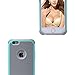 iPhone 6s case,iPhone 6 case, ShuYo Rugged Heavy Duty Impact Soft TPU Bumper Hard PC Shell Hybrid Covers Protection Shock-Absorption Resistant Bumper Case for Apple iPhone 6/6s - Gray/Mint