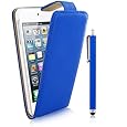 Kolay Flip Case Cover Stand/Screen Protector/Stylus Pen for Apple iPod Touch 5th Generation - Blue