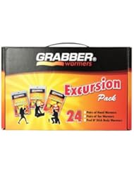 Health and Beauty: Grabber Warmers Grabber Excursion Multi-Pack Warmer Box, 8 Pair Hand, 8 Pair Toe, 8 Peel N Stick Body Warmers, 24-Count - GRABBER Performance Group