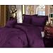 7 Pieces Solid Purple Micro Suede Duvet Cover Set Queen Size