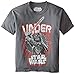 Star Wars Boys' Darth Vader T-Shirt, Charcoal, Medium/10-12