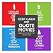 2016 Keep Calm and Quote Movies Daily Desktop Calendar