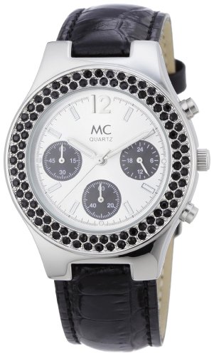 MC Damen-Armbanduhr Chronograph Lederband 26958