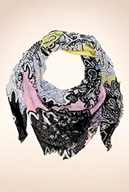 Limited Collection Graffiti Print Lightweight Scarf
