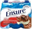 Ensure Plus Complete Balanced Nutrition Drink, Ready to Use, Creamy Milk Chocolate Shake, 24-8 Fluid Ounce Bottles