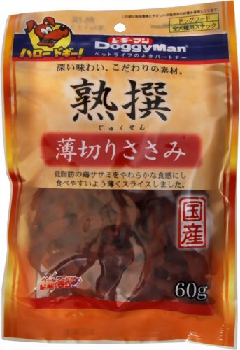 Cover image : ドギーマンハヤシ 熟撰 薄切りささみ 60g