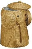 Elephant Hamper 28hx20d Honey