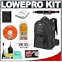 Lowepro CompuTrekker AW (Black) Backpack + Accessory Kit for Canon Rebel XSi, XS, T1i, XTi, 40D, 50D, Nikon D40, D60, D5000, D90, D300, D700, Olympus Evolt E-30, E-450, E-520, E-620, and Sony Alpha A200, A300, A350, A700 Digital SLR Cameras