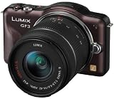 Panasonic - Lumix DMC-GF3K - Kit compact hybride - 12,1 Mpix - Chocolat + Objectif 14-42 mm