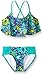 Kanu Surf Big Girl's Karlie Flounce Bikini Beach Sport 2-Piece Swimsuit, Karlie Floral Purple, 10