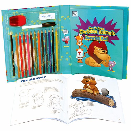 Childrens Toyshop  Toys : How to Draw Cartoon Animals Drawing Pad
