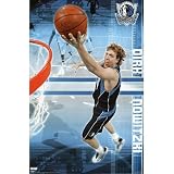 Dallas Mavericks (Dirk Nowitzki Up In Air) Sports Poster Print - 22x34
