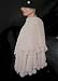IVORY FAUX FUR Wrap Shawl Cape Stole, Bridal Wedding Evening Cover Ruana