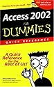 Access 2002 for Dummies Quick Reference