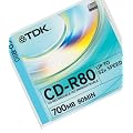 TDK 10 pk Recordable Cd (80 Mins)