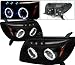 03-06 Toyota 4Runner LED Halo Projector Headlights Black
