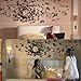 Gefii Mariposa Appear in Gossip Girl 12pcs/Pack 3D Decorative Butterflies Removable Wall Art Stickers Wedding Decor (Black)