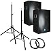 Gemini GSM1260 12 in Passive PA Speakers Bundle