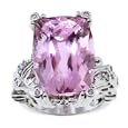 Gold-Exotic: 14K Kunzite and Diamond Ring
