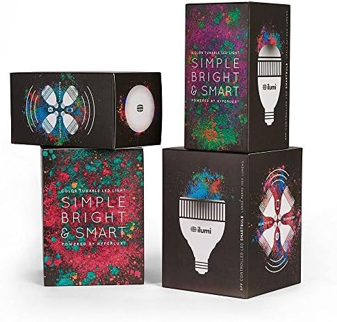 85W Equivalent Color-Tunable PAR30 Bluetooth LED Smart Light Bulb - Jet Black