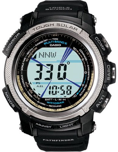 Casio Men's PAW2000-1CR Pathfinder Digital Multi-Function Resin Band Watch