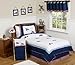 Sweet Jojo Designs Red, White & Blue Vintage Aviator Musical Baby Crib Mobile