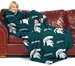 Michigan State Spartans NCAA (Adult) Fleece Comfy Throw Michigan State Spartans NCAA (Adult) Fleece Comfy Throw