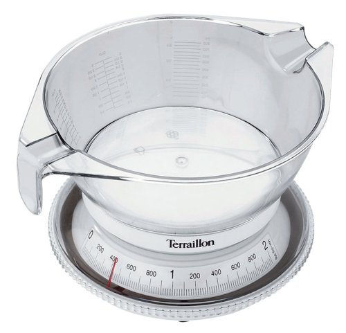 TerraillonT205J 5 Pound Add and Weigh Kitchen Scale  White