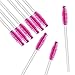 G2PLUS 100 Pack Disposable Eyelash Mascara Brushes Wands Applicator Makeup Brush Kits (White & Rose)