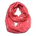 Top Fashionland Premium Soft Nautical Big Anchor Sheer Infinity Scarf Red/White