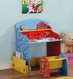 Multicolor Kids Desk With Stool Set