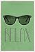 Relax Retro Sunglasses Art Poster Print 13 x 19in