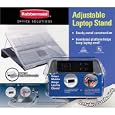 Rubbermaid® Office Solutions Adjustable Laptop Stand & 2-Port 2.0 USB/Power Outlet Hub